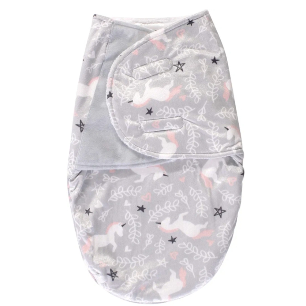 ♥️Hudson Baby Unicorn Swaddle Wrap 0-3 Months New Without Tags